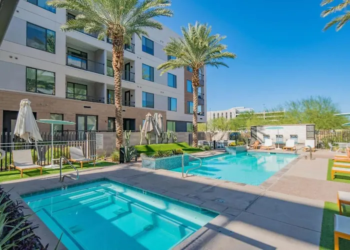 Spotless 1bd - Pool, Gym, Parking, W-d - Sleeps 4 Appartement Tempe